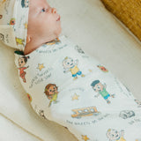 Knit Swaddle Blanket - CoComelon Friends