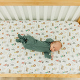 Premium Knit Fitted Crib Sheet - CoComelon Friends