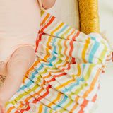 Knit Swaddle Blanket - CoComelon Stripe