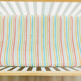 Premium Knit Fitted Crib Sheet - CoComelon Stripe