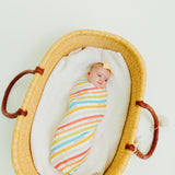 Knit Swaddle Blanket - CoComelon Stripe