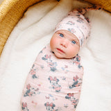 Knit Swaddle Blanket - Minnie Mouse
