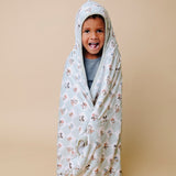Premium Big Kid Hooded Towel - Mickey Mouse and Friends