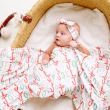 Knit Headband Bow - Jolly