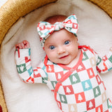 Newborn Knotted Gown - Fraser