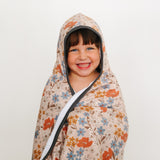 Premium Big Kid Hooded Towel - Eden