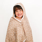 Premium Big Kid Hooded Towel - Fawn