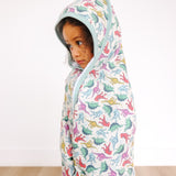 Premium Baby Knit Hooded Towel - Dinosaurs of Jurassic Park