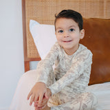 2pc Long Sleeve Pajama Set - Jurassic Park Fossils