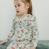2pc Long Sleeve Pajama Set - Dinosaurs of Jurassic Park