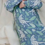 Newborn Knotted Gown - Jurassic Park