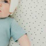 Premium Knit Fitted Crib Sheet - Haze