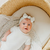 Knit Headband Bow - Haze