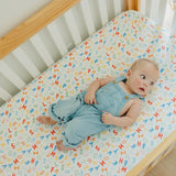Premium Knit Fitted Crib Sheet - Webster