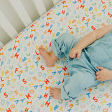 Premium Knit Fitted Crib Sheet - Webster