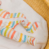 Zip-Up Footie Pajama - CoComelon Stripe