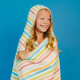 Premium Big Kid Hooded Towel - CoComelon Stripe