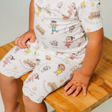 2pc Short Sleeve Pajama Set - CoComelon Friends