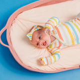 Ribbon Baby Bow - CoComelon Stripe