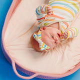 Ribbon Baby Bow - CoComelon Stripe