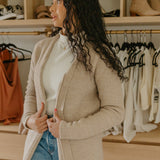 Women's Luxe Cardigan - Oatmeal
