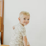 2pc Short Sleeve Pajama Set - Jurassic Park Fossils