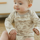 Long Sleeve Bodysuit - Jurassic Park Fossils