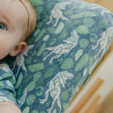 Premium Knit Diaper Changing Pad Cover - Jurassic Park