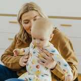 Zip-Up Footie Pajama - Sesame Scribbles