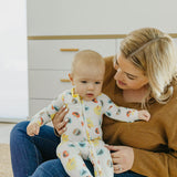 Zip-Up Footie Pajama - Sesame Scribbles