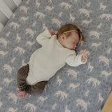 Premium Knit Fitted Crib Sheet - Timber
