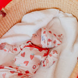 Top Knot Hat - Strawberry