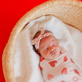 Ribbon Baby Bow - Strawberry