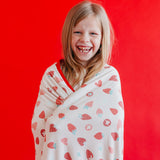 Three-Layer Jumbo Quilt - Strawberry