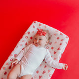 Premium Knit Diaper Changing Pad Cover - Strawberry