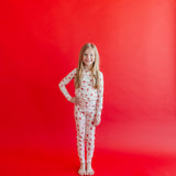 2pc Long Sleeve Pajama Set - Strawberry