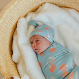 Top Knot Hat - Clementine