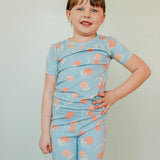 2pc Short Sleeve Pajama Set - Clementine