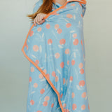 Premium Big Kid Hooded Towel - Clementine