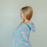 Premium Big Kid Hooded Towel - Clementine