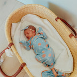 Newborn Knotted Gown - Clementine