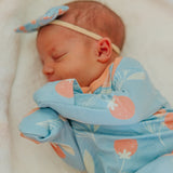 Newborn Knotted Gown - Clementine