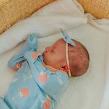 Newborn Knotted Gown - Clementine