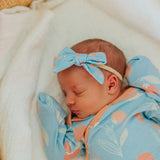 Newborn Knotted Gown - Clementine