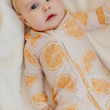 Zip-Up Footie Pajama - Cutie