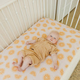 Premium Knit Fitted Crib Sheet - Cutie