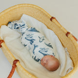 Knit Swaddle Blanket - Cove