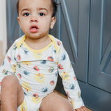 Long Sleeve Bodysuit - Sesame Scribbles