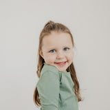 2pc Rib Knit Long Sleeve Pajama Set - Clover