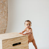 Short Sleeve Bodysuit - Pecan
